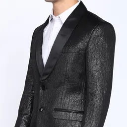park avenue Men 2 Piece Set Solid Suit image 5