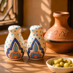voidrop Ceramic Salt & Pepper Set for Dining Table & Kitchen (80 ML)-picture-17