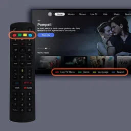 Spark Lite Jio Tv Box Remote Fiber Set Top Box Voice Remote Jio Tv Box Remote Controller image 3