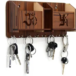 pawandeep 2 box mobile stand key holder for home Wood Key Holder-picture-13