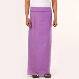 GREEN TEE men color dhoti Solid Men Dhoti image 1