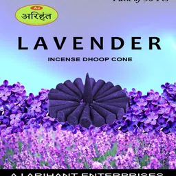 aj arihant Lavender Dhoop Cones - Pack Of 50 Incense Scented Dhoop Cone Lavender, Floral Dhoop-picture-23