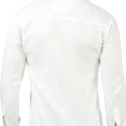 super weston trend Men Slim Fit Solid Ribbed Collar Casual Shirt image 3