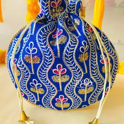 byra Women Blue Potli image 2