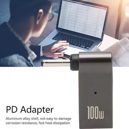 Etzin Male-to-Female 4.0X 1.7MM mm PD 100W Laptop Charger Adapter Connector USB Type-C Female to DC USB Charger image 3