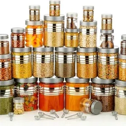 ddecora Plastic Grocery Container - 1200 ml, 650 ml, 350 ml, 250 ml-picture-18