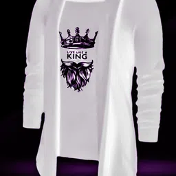 rd fashions Men Sleeveless White Shrug-picture-13