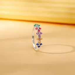 giva Sterling Silver Zircon Rhodium Plated Ring-picture-22