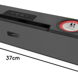 VOIZO Portable Bluetooth Soundbar 10W with High Bass, RGB Light & Type-C fast charging 10 W Bluetooth Soundbar image 4