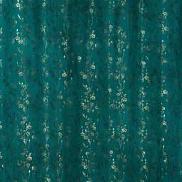 drape and decor 213.36 cm (7 ft) Door Velvet Room Darkening Curtain (Pack Of 2) image 3