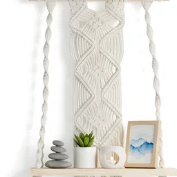 Macrame Wall Hanging Shelf | Boho Wall Decor | Bohemian Home Decoration-image-39