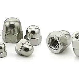 rely Rely® M4 Thread Dome Head Cap Nut (25 Pcs) - Stainless Steel 304 Top Hex Acorn Crown for Vehicle Tyre, DIY Projects, Furniture, Home Improvement image 1