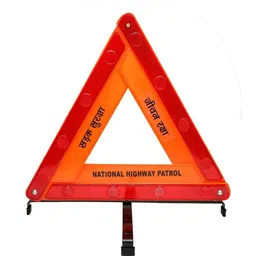 angelsafe Road Safety Reflective Triangle with Four Legs Stand Emergency Sign-picture-11