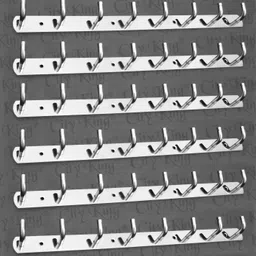 city king LUXURY LOOK HEAVY DUTY 8 Pin Hook Steel All Type Cloths Dress Hanger for Hanging Steel Dress Pack of 8 Hangers For Dress-picture-33