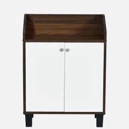nilkamal Aze Shoe Cabinet In Walnut & White Finish image 4