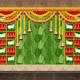 sukalpa Wedding,Pooja,Engagement,Anniversary,shree ram Decoration cloth image 1