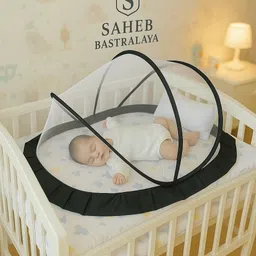 saheb bastralaya CRIB-TENT HDPE - High Density Poly Ethylene Washable Kids Mosquito Net-picture-13