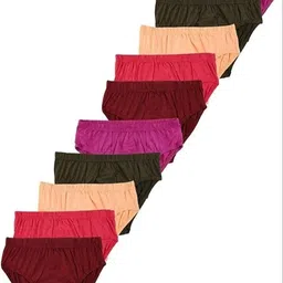 kandira creation Pack of 10 Women Hipster Multicolor Panty-picture-22