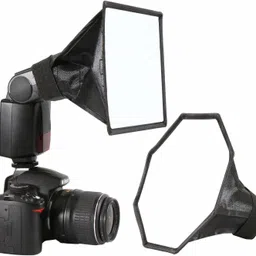 SUPERNIC Flash Diffuser Light Softbot Kit (Universal, Collapsible with Storage Pouch) - 8"/20cm Octagon Softbox + 8" x6"/20c15cm Softbot Set for Canon, Yonne and Nikon Speedlight Custom Flash Bracket-picture-34
