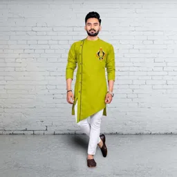 tradenest international Men Cotton Blend Kurta Pant Set image 1