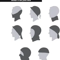 allextreme Grey Bike Face Mask for Men image 4