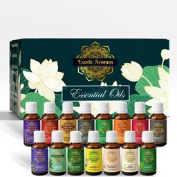 exotic aromas Lavender Rose Sandalwood Rosemary Tea Tree Frankincense Essential Oil Pack of 15-picture-27