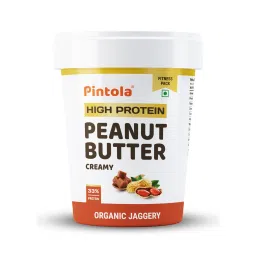Pintola HIGH Protein Peanut Butter jaggery Made with roasted peanuts, imported Whey protein and organic jaggery| Non GMO, Naturally Gluten Free | Creamy-picture-30