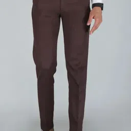 shivicreation Men Regular Fit Brown Polycotton Trousers-picture-29