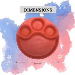 terra charms Bhojan Kalash Thaal 12 Dinner Plate image 3