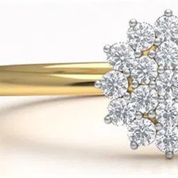 KISNA Diamond Gold Ring for Women 18kt Diamond Yellow Gold ring image 3