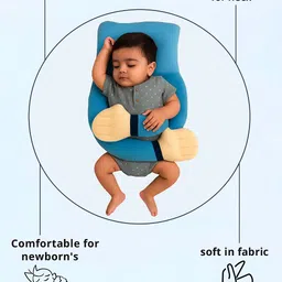 stakio Microfibre Baby Pillow Pack of 1 Solid Newborns soft baby pillow suitable for 0 to 12 Months image 3