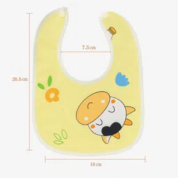 nanhaawear Baby Super Soft, Daily Use Velvet Button Bib | Unique Designs Pack Of 3 image 3