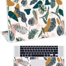 Inkykart Floral D34 Top+Wrist Pad Vinyl Laptop Skin/Sticker/Cover vinyl Laptop Decal 15.6-picture-24