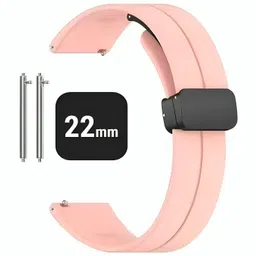 styleHunt 22mm Silicone Smart Watch Strap – Pink | Compatible with Multiple Smartwatches 22 mm Silicone Watch Strap-picture-24