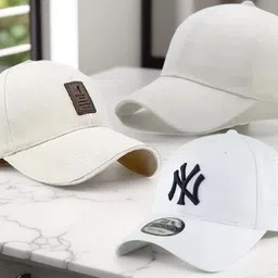 m john's Embroidered, Solid, Self Design Sports/Regular Cap image 1