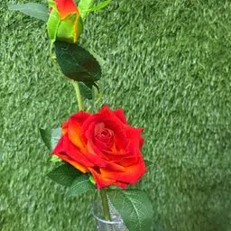 ubs Orange Rose Artificial Flower image 2