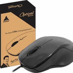 PRODOT 195 High-Performance Ergonomic Design Curvy Universal Compatibility Wired Ambidextrous OpticalGaming Mouse-image-31