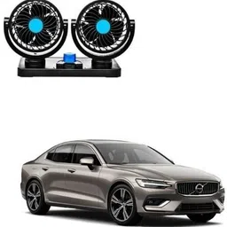 aanjul DOUBLE Car Fan 12v 360 Head 2 Speed Optimization For UNIVESAL CAR FF-65 Car Interior Fan-picture-17