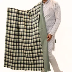 Vrinde Wool Checkered Men Shawl image 2