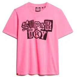 superdry Punk Poster Relaxed Fit Crew-Neck T-Shirt-picture-40