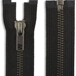 nts YKK Brass Zipper 24 Inch Open Black, Gold Brass Open-ended Zipper image 2