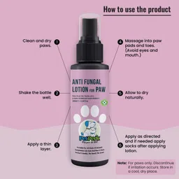pet perk Anti Fungal Lotion for Paw [Dogs] Pet First Aid Kit image 2