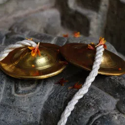 dekulturework Handmade Brass Manjeera Kartal Instrument image 4