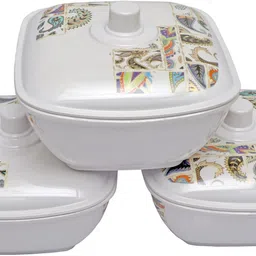 flowerware Pack of 40 Melamin Dinner Set image 4