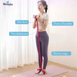 wearslim Pull Reducer, Rubber Pull Rope Exerciser Trimmer Band, 4in1 Pull Rope Expanded Ab Exerciser image 4