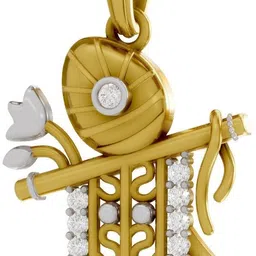 sparq Certified Lab Grown Diamond & BIS Hallmark Pendant With Chain Gold-plated Sterling Silver image 3