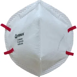 venus V-4400N95 NIOSH N-95 Certified Medical Respirator, Unisex White Fold Flat design Filtering Efficiency - > 95% for Non-Oil Based Particles-picture-22