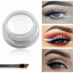 hsq Waterproof White Gel Eyeliner with Brush | Long Lasting Matte Finish 36Hr 5 g-picture-37