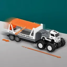 arthasya Friction Powered Car Carrier Transport Truck Toys image 5