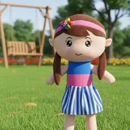 tinytotem Shizuka Baby Doll Soft Toy for Kids & Girls - Plush Stuffed Doll - 40 cm image 1